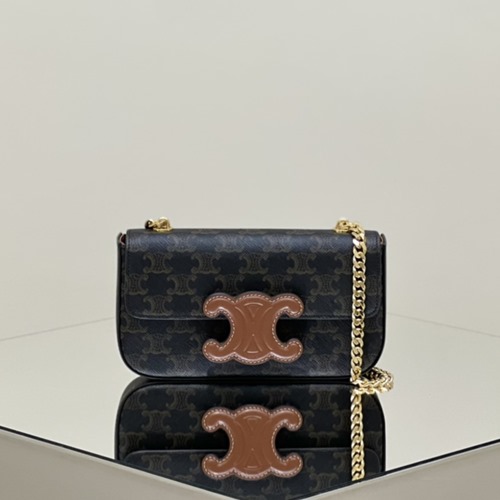 셀린느 199243 트리오페 퀴로 체인 숄더백