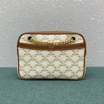 셀린느 PATAPANS 파타팡스 트리오페 캔버스 숄더백 20.5cm