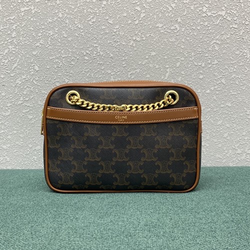 셀린느 PATAPANS 파타팡스 트리오페 캔버스 숄더백 20.5cm