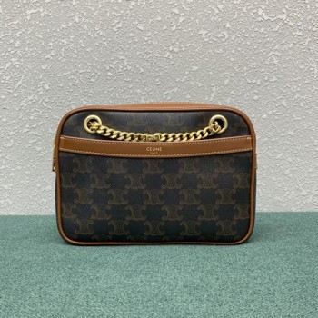 셀린느 PATAPANS 파타팡스 트리오페 캔버스 숄더백 20.5cm