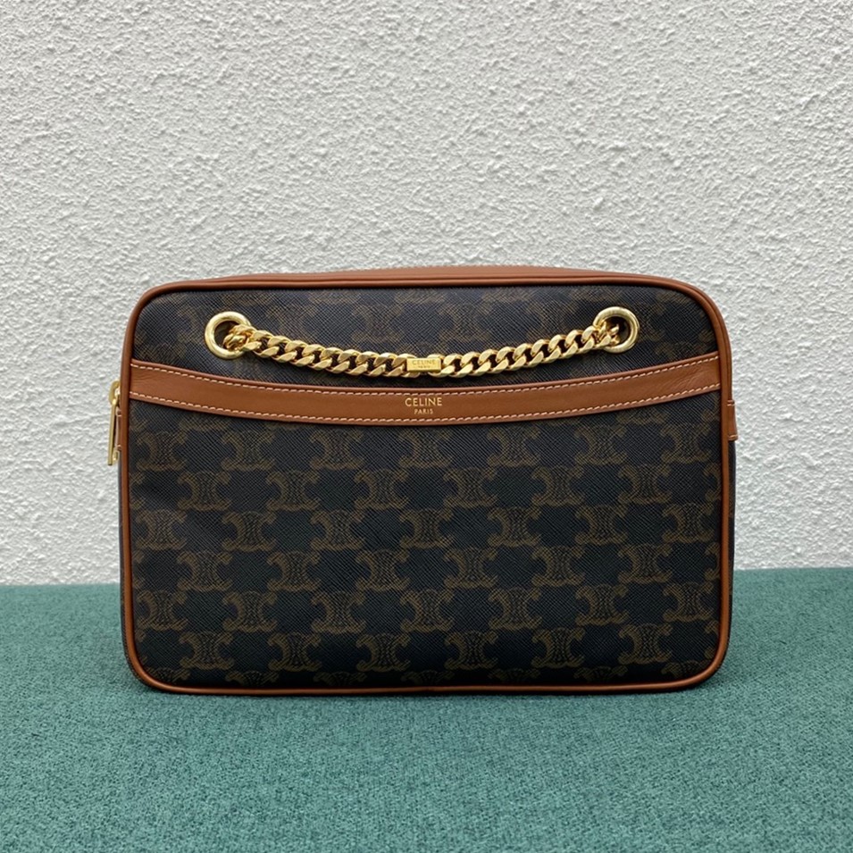 셀린느 PATAPANS 파타팡스 트리오페 캔버스 숄더백 26cm