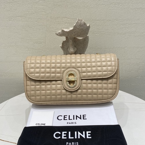 셀린느 퀄티드 숄더백