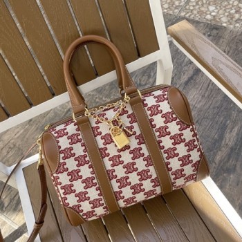 셀린느 트리오페 자수 덱스타일 보스턴백