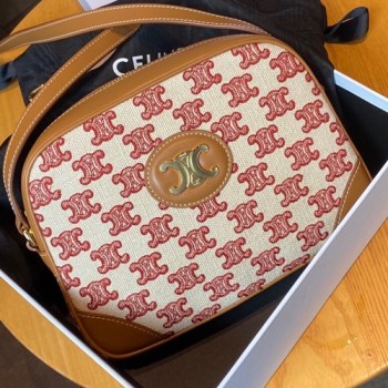 셀린느 트리오페 자수 덱스타일 카매라백