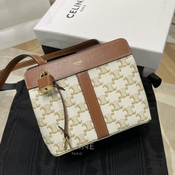 셀린느 틴 카바스 드 프랑스 트리오페 캔버스 크로스백