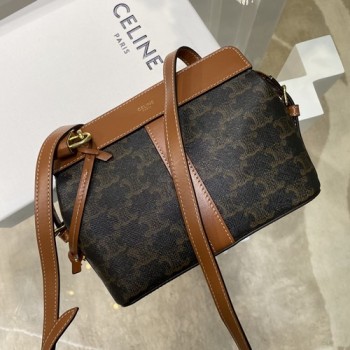 셀린느 틴 카바스 드 프랑스 트리오페 캔버스 크로스백