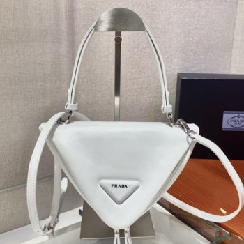 프라다 1BA315 트라이앵글 나파 래더 패딩 핸드백