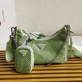 프라다 1BH204 테수토 체인스트랩 멀티 호보백