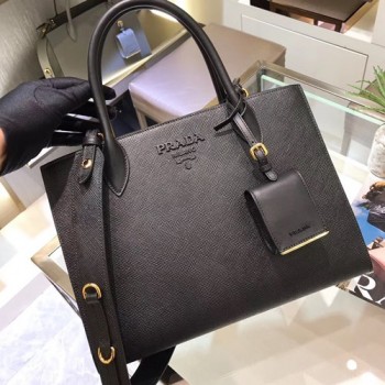 프라다 모노크롬 사피아노 토드백