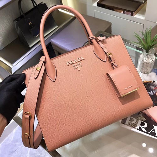 프라다 모노크롬 사피아노 토드백