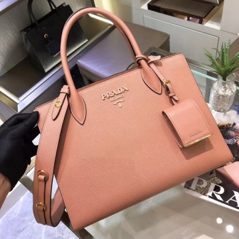 프라다 모노크롬 사피아노 토드백