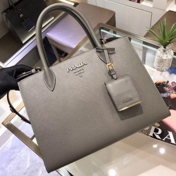 프라다 모노크롬 사피아노 토드백