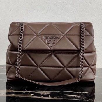 프라다 모노크롬 퀄팅 체인 숄더백