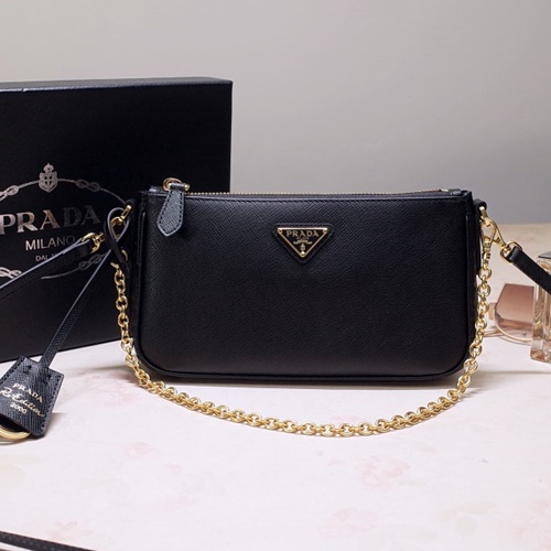 프라다 사피아노 체인 스트랩 숄더백