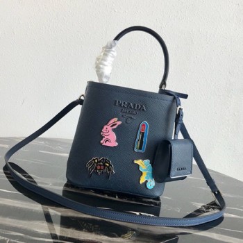 프라다 파니에 사피아노백 스몰 17cm