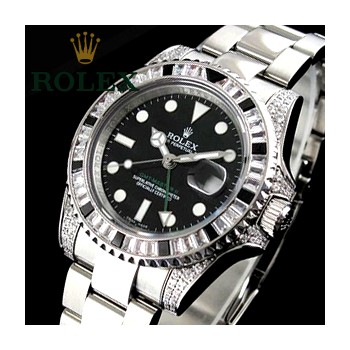로렉스 [최고급형] GMT-Master II DIAMOND & YELLOW GOLD Ref.116758SANR-0001-GMT 마스터  2 다이아몬드(NO 1026)