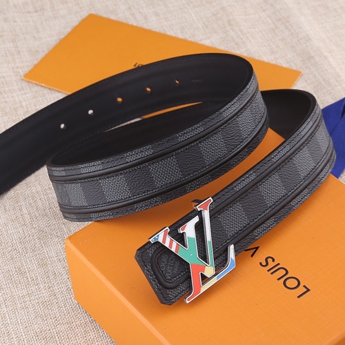 LV 로고버클 LNITIALES 벨트