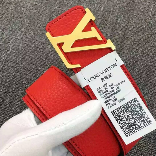 LV 로고버클 벨트