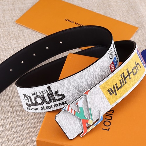 루이비통×버질아블로 콜라보 로고버클 LNITIALES 벨트