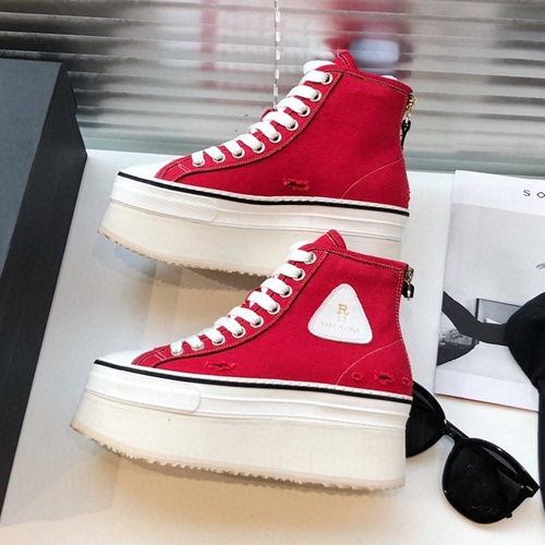 R13 플랫폼 하이탑 스니커즈