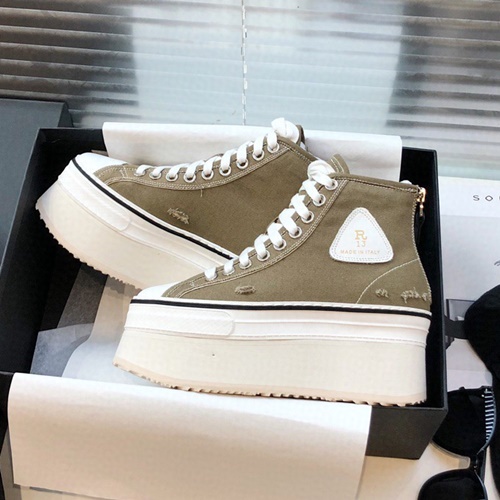 R13 플랫폼 하이탑 스니커즈