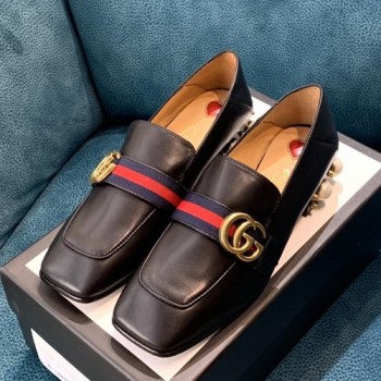 구찌 GG 로고 진주장식 마몬트 로퍼