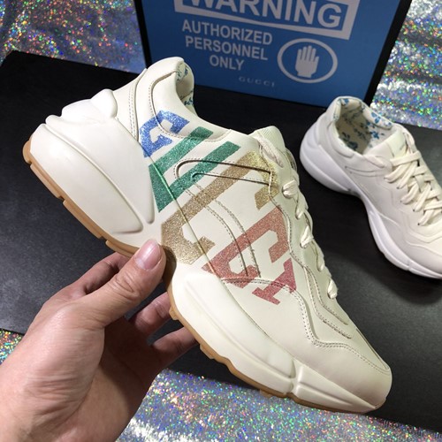 구찌 라이톤 글리터 래더 남.여 스니커즈