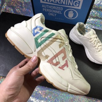 구찌 라이톤 글리터 래더 남.여 스니커즈