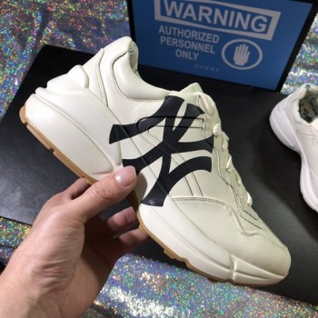 구찌 라이톤 뉴욕양키스 래더 남.여 스니커즈