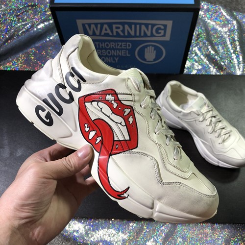 구찌 라이톤 마우스 래더 남.여 스니커즈