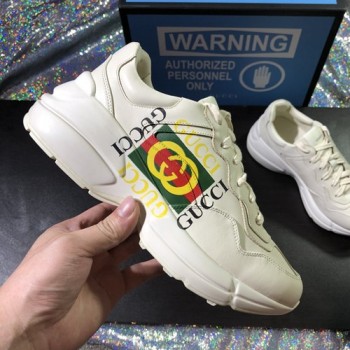 구찌 라이톤 사각로고 래더 남.여 스니커즈