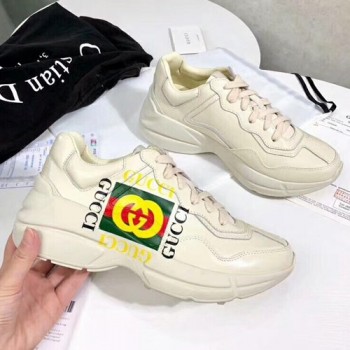 구찌 라이톤 사각로고 래더 남.여 스니커즈