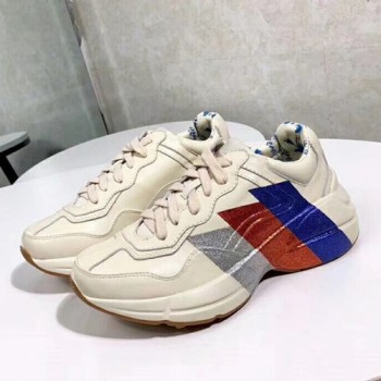 구찌 라이톤 웹 프린트 래더 남.여 스니커즈(내부 플라워)