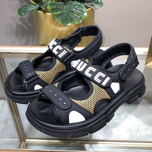 구찌 벨크로 대디 메쉬 샌들