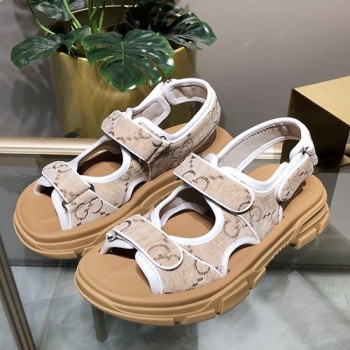 구찌 벨크로 대디 벨벳 샌들