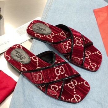 구찌 크로스 슬리퍼