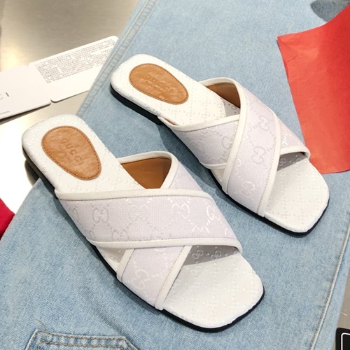 구찌 크로스 슬리퍼