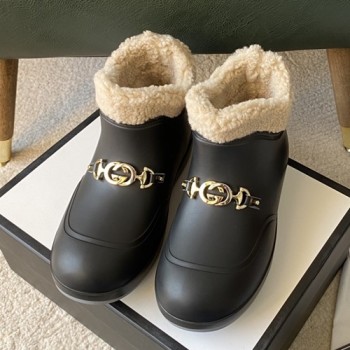 구찌 포 시어링 앵클부츠