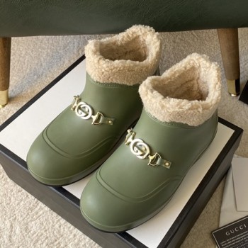 구찌 포 시어링 앵클부츠