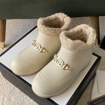 구찌 포 시어링 앵클부츠