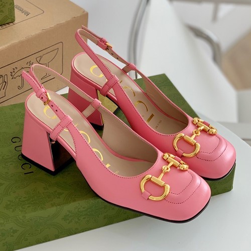 구찌 홀스빗 미드힐 슬링백