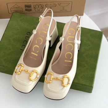 구찌 홀스빗 미드힐 슬링백