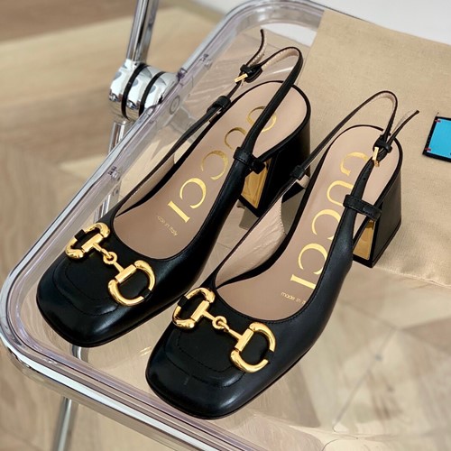 구찌 홀스빗 미드힐 슬링백