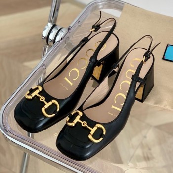 구찌 홀스빗 미드힐 슬링백