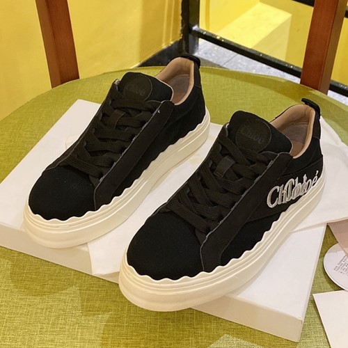 끌로에 글리터 로고자수 스니커즈