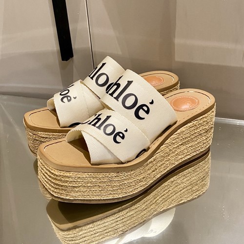 끌로에 우디 플랫폼 슬리퍼샌들