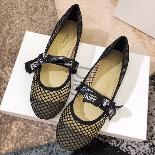 디올 BABY-D 발레리나 플랫슈즈