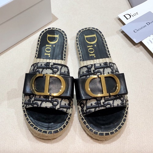 디올 JARDIN 자뎅 에스파듀 슬리퍼,뮬