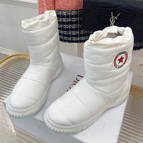 디올 시그니쳐 패치 디올 프로스트 앵클 부츠