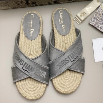 디올 오블리크 크로스 슬리퍼